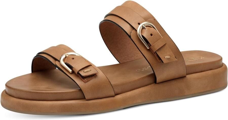 Marco Tozzi Dames Mules 2-27401-44 Cognac Comfort & Stijl