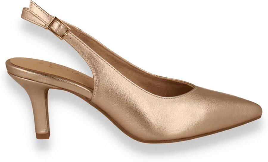 Marco Tozzi Dames Slingback Platinum Goud