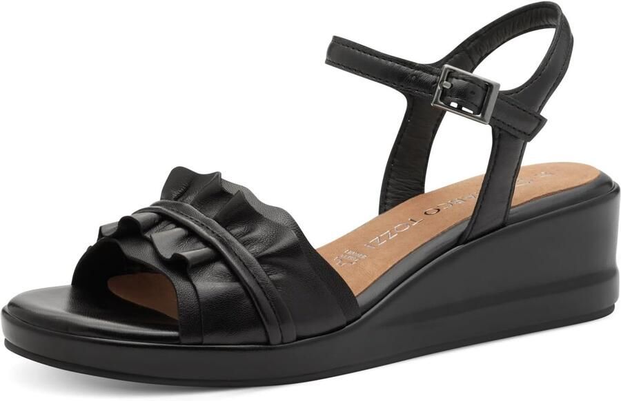 Elegante Dames Wedge Sandalen Leer