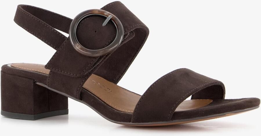 Marco Tozzi dames sandalen donkerbruin