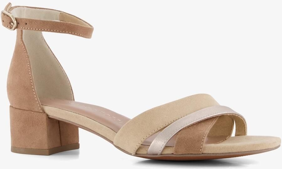 Marco Tozzi dames sandalen met hak chocolade bruin