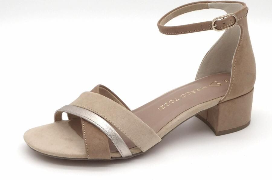 Marco Tozzi dames sandalen met hak chocolade bruin