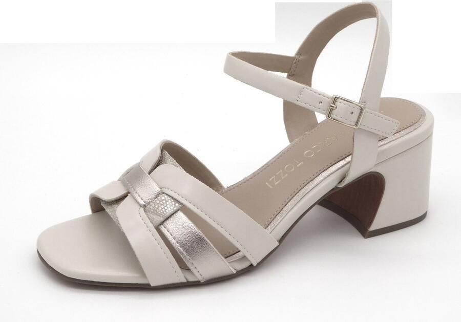 Marco Tozzi Dames Sandalette 28337-402 Lichtbeige Combi