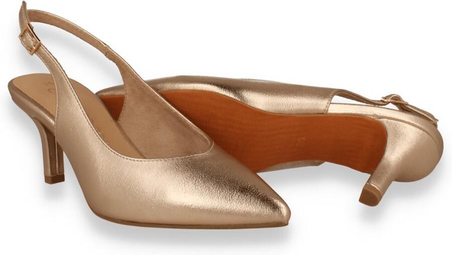 Marco Tozzi Dames Slingback Platinum Goud - Foto 2