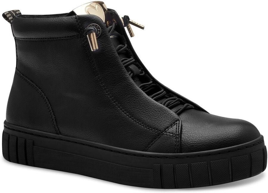 Marco Tozzi Sneakers Plateau laarzen high top-sneaker met elastische veters