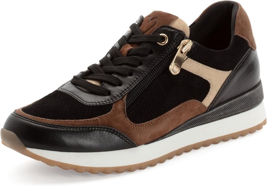 Marco Tozzi Dames Sneaker 23719-098 Zwart Combi