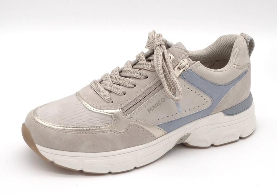 Marco Tozzi Dames Sneaker 23758-402 Beige Combi