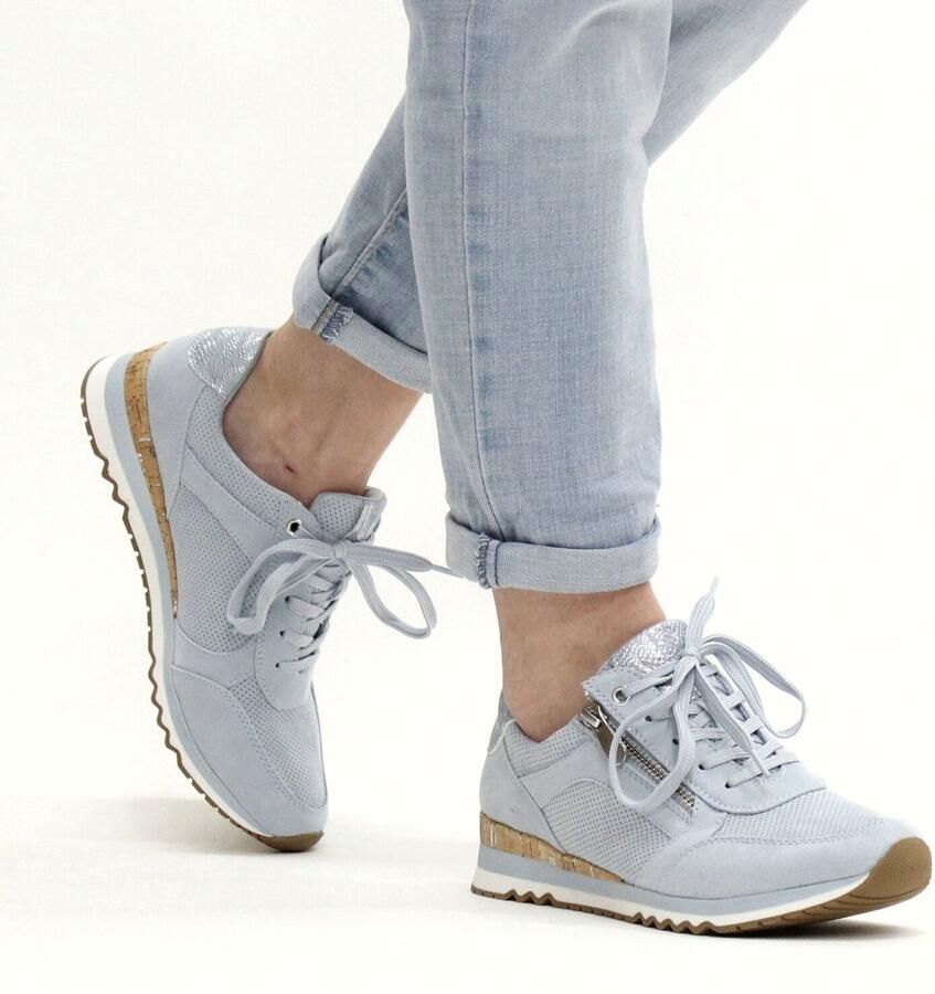 Marco Tozzi dames sneaker Licht blauw - Foto 3