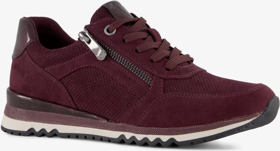 Marco Tozzi dames sneakers bordeaux Rood Uitneembare zool