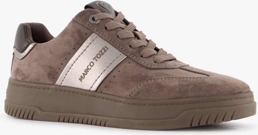 Marco Tozzi dames sneakers bruin Echt leer Uitneembare zool