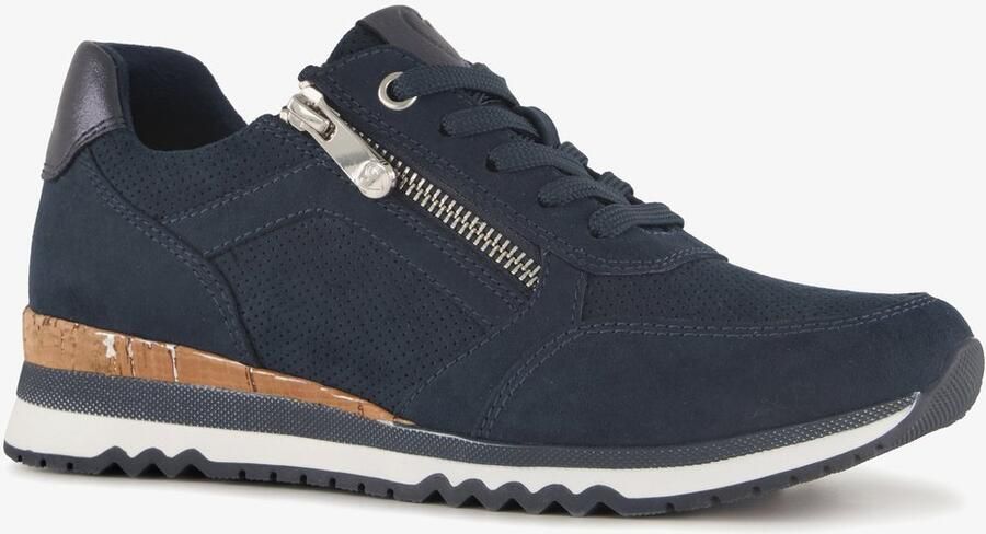 Marco Tozzi Sneakers met sleehak vrijetijdsschoen lage schoen veterschoen in vegan uitvoering - Foto 2