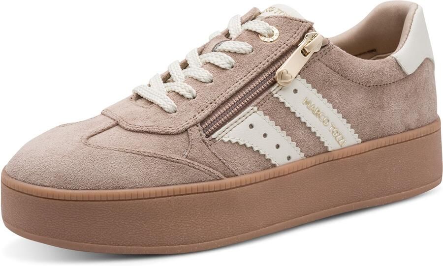 Marco Tozzi Damessneakers 2-23716-47-470 Platform Sneakers Vegan Bruin