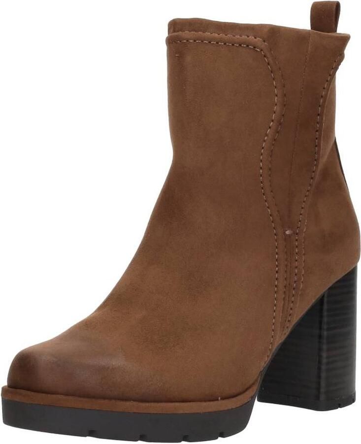 Marco Tozzi Enkellaarsjes Hak Enkellaarsjes Hak Cognac