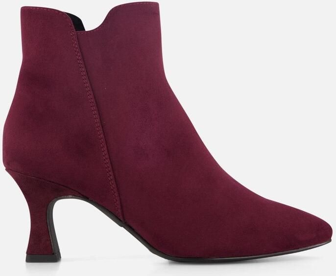 Marco Tozzi Enkellaarsjes rood Textiel Dames