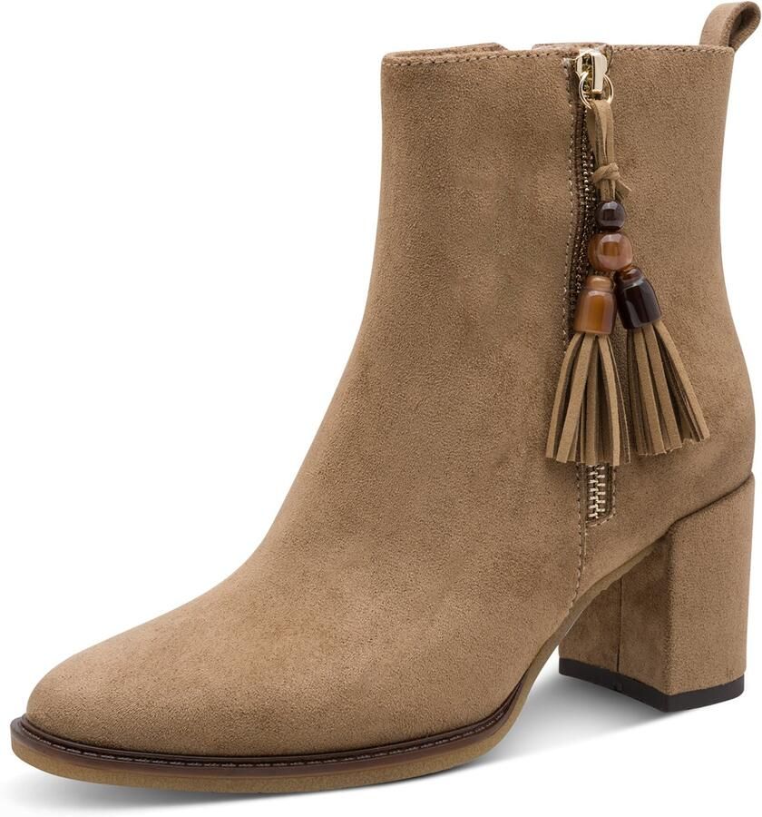 Marco Tozzi Enkellaarsjes voor dames 2-25324-47-379 Vegan Beige