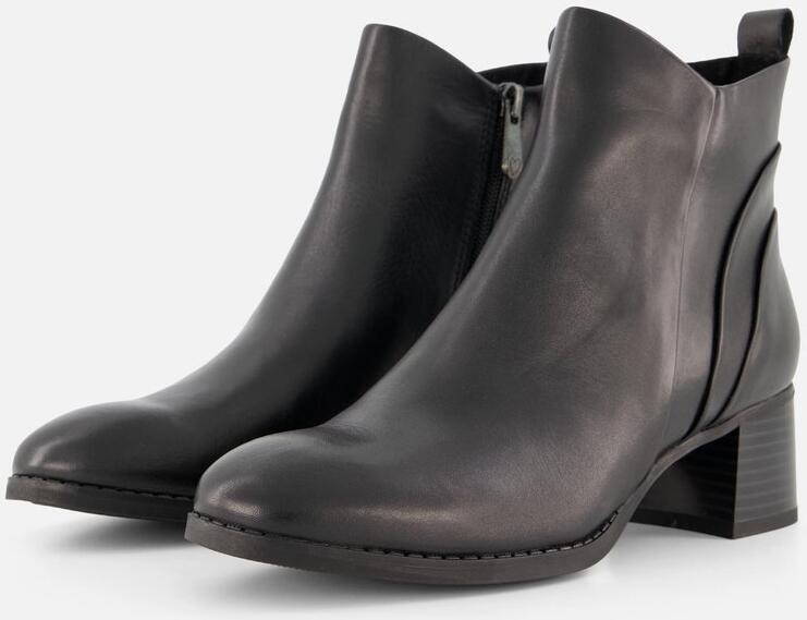 Marco Tozzi Laarsjes blokhak business-enkellaars ankleboots met aantrekloop