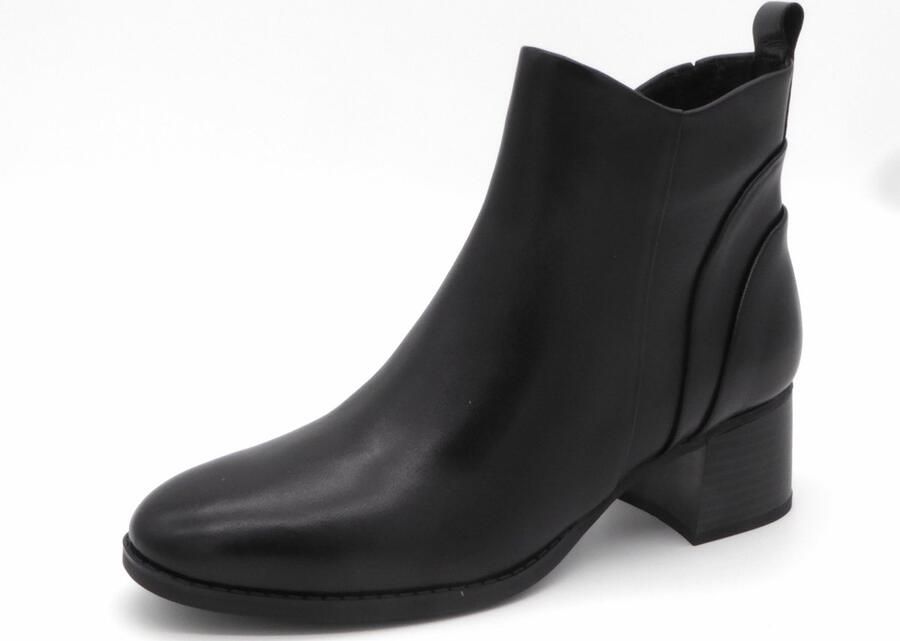 Marco Tozzi Laarsjes blokhak business-enkellaars ankleboots met aantrekloop - Foto 4