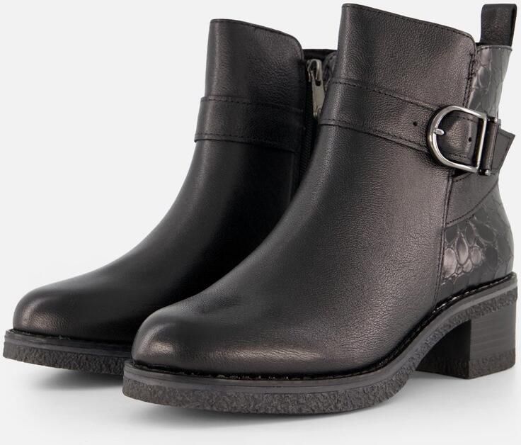 Marco Tozzi Enkellaarsjes zwart Synthetisch Dames