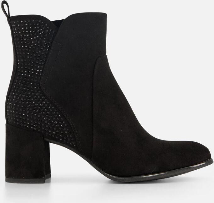 Marco Tozzi Enkellaarsjes zwart Textiel Dames - Foto 5