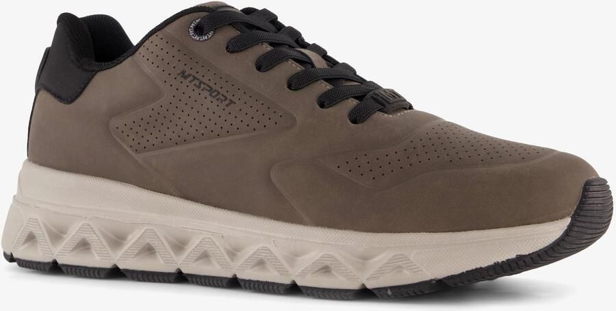 Marco Tozzi heren sneakers taupe Bruin Uitneembare zool
