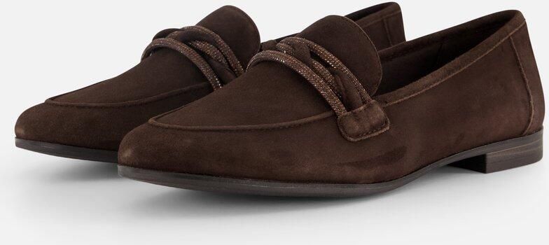 Marco Tozzi Instappers bruin Textiel Dames