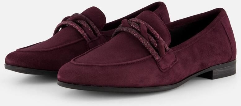 Marco Tozzi Instappers rood Textiel Dames