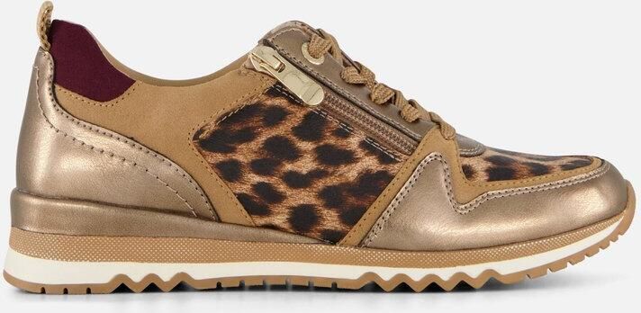 Marco Tozzi Leopard Sneakers beige Textiel Dames