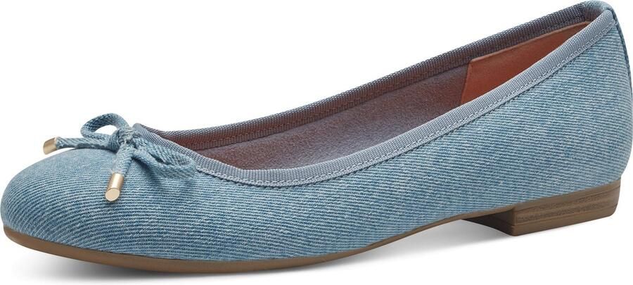 Marco Tozzi MT Vegan Soft Lining + Feel Me insole Dames Ballerina's LIGHT BLUE JEANS - Foto 2