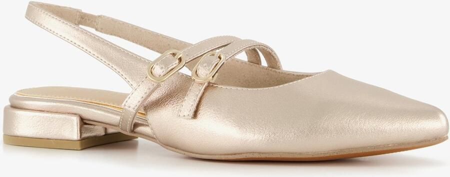 Marco Tozzi slingbacks champagne goud