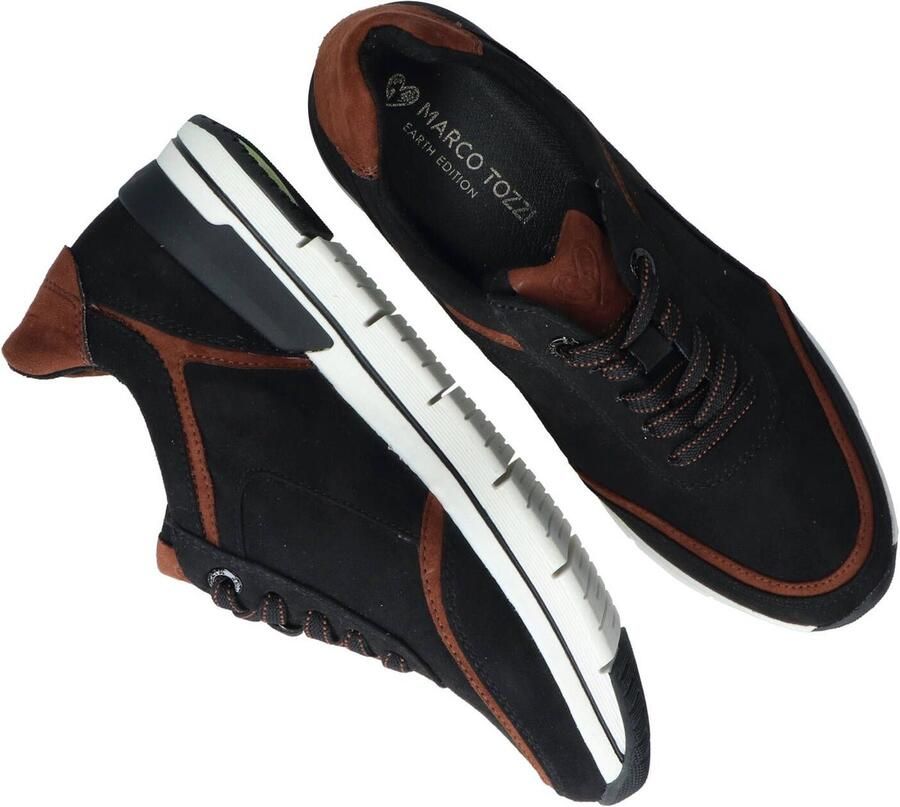 Marco tozzi Zwarte Sneaker met Uitneembaar Voetbed Black Dames - Foto 1