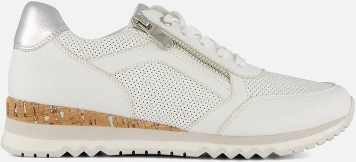 Marco Tozzi MT Vegan Soft Lining + Feel Me removable insole Dames Sneaker WHITE COMB - Foto 3