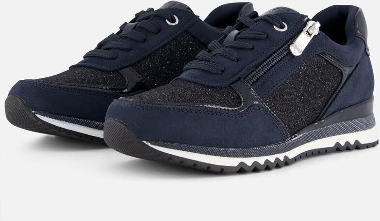 Marco Tozzi MT Vegan Soft Lining + Feel Me removable insole Dames Sneaker NAVY COMB - Foto 2