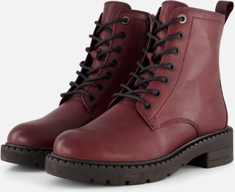 Marco Tozzi Veterboots bordeaux Synthetisch