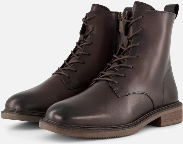 Marco Tozzi Veterboots zwart Synthetisch