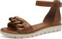Marco Tozzi Sandalen zomerschoen sandaal wig hak met decoratieve ketting in dezelfde kleur - Thumbnail 1