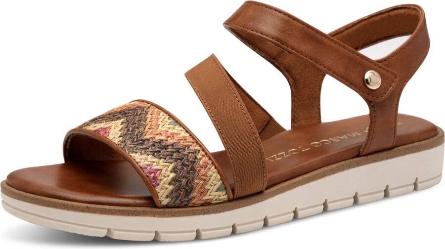 Marco Tozzi MT Soft Lining Dames Slippers en Sandalen COGNAC COMB