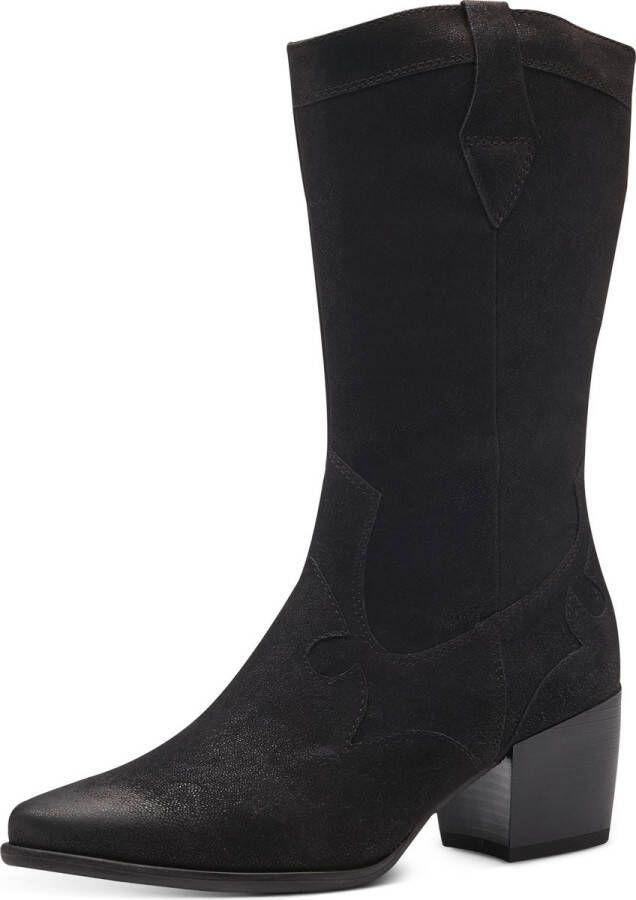 Marco Tozzi MT Soft Lining Feel Me Insole Dames Boot Heel BLACK