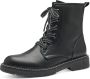 Marco Tozzi MT Soft Lining Feel Me Insole Dames Lace Boot Flat BLACK WHITE - Thumbnail 2