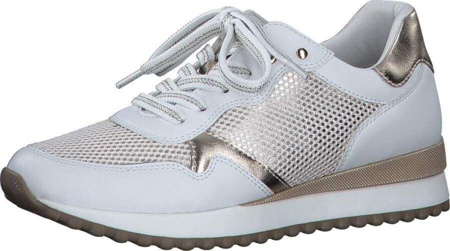 Marco Tozzi MT Soft Lining + Feel Me removable insole Dames Sneaker WHITE COMB