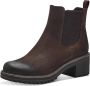 Marco Tozzi Chelsea-boots blokhak enkellaarsjes in vegan verwerking - Thumbnail 1