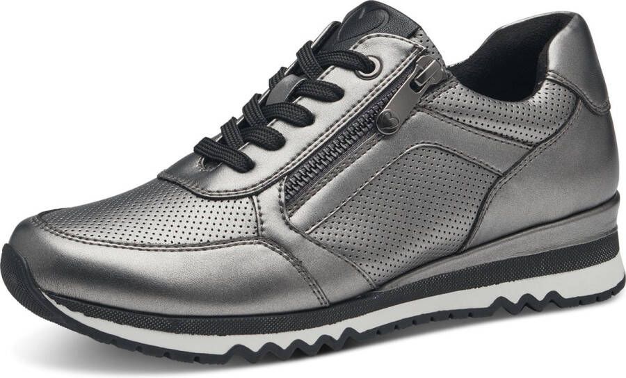 Marco Tozzi MT Vegan Soft Lining Dames Sneaker Low GUN METAL