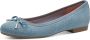 Marco Tozzi MT Vegan Soft Lining + Feel Me insole Dames Ballerina's LIGHT BLUE JEANS - Thumbnail 2