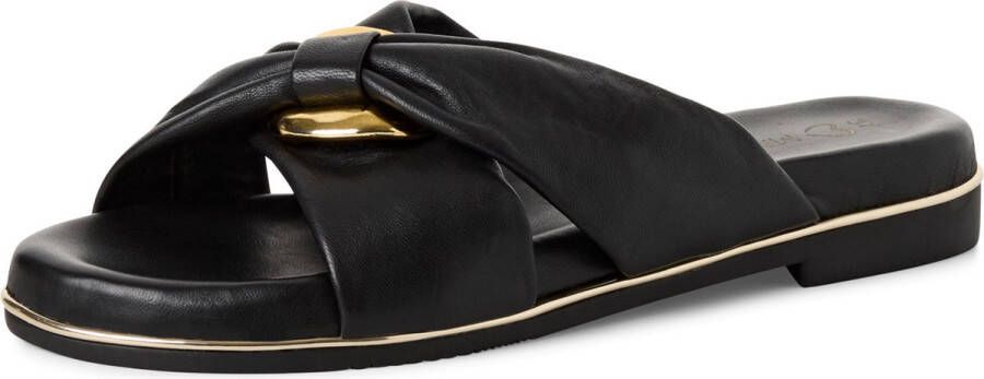 Marco Tozzi premio Dames Pantoffels BLACK