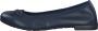 Marco Tozzi premio Leather Insole Leather + Feel Me Dames Ballerina's NAVY - Thumbnail 1