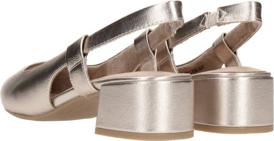 Marco tozzi Metallic Platinum Slingbacks voor dames Beige Dames - Foto 4
