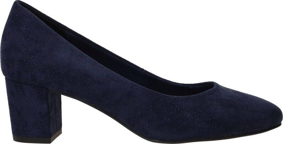 Marco tozzi Blauwe Metallic Gestippelde Pump Blue Dames