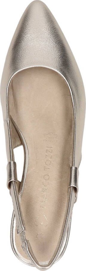 Marco tozzi Metallic Platinum Slingbacks voor dames Beige Dames - Foto 7