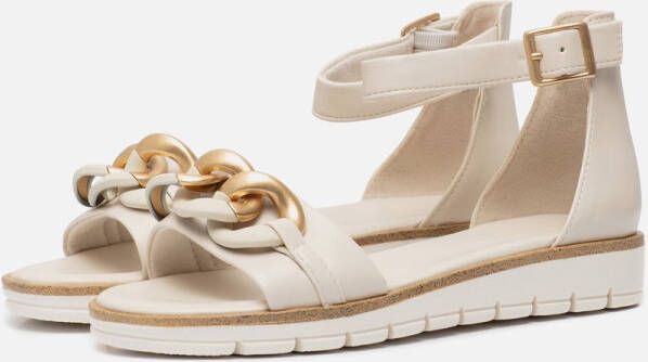 Marco Tozzi MT Vegan Soft Lining + Feel Me insole Dames Sandalen CREAM