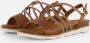 Marco Tozzi MT Soft Lining Dames Slippers en Sandalen COGNAC COMB - Thumbnail 1
