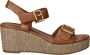 Marco Tozzi Sandalen Hak Sandalen Hak Cognac - Thumbnail 1